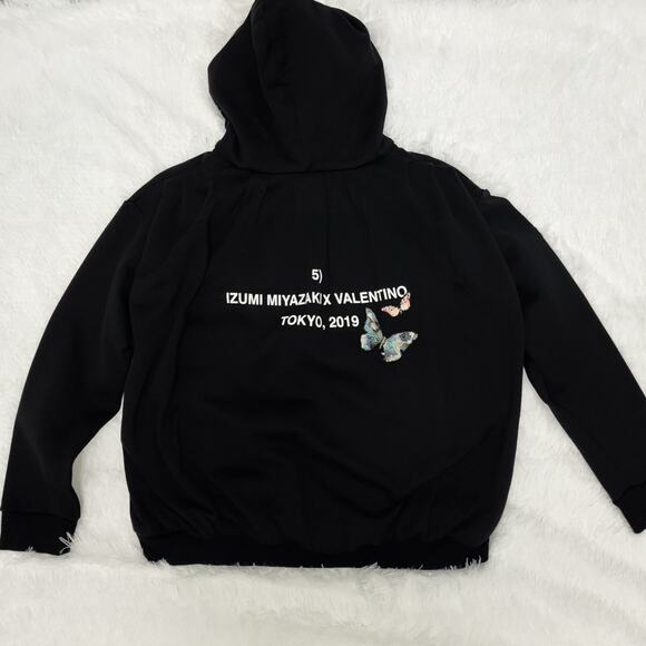 Valentino X Izumi Miyazaki 'Gravitation' Butterfly Hoodie Black | MSRP $2890 - Picture 6 of 12